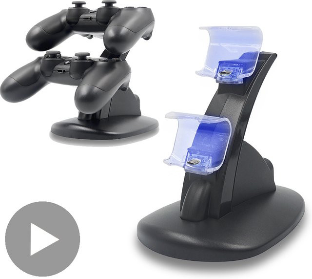 Sony Ladestation für Dualshock 4 Controller in Schwarz für PlayStation 4, PS4 Pro und Slim - Bild 1
