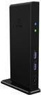 ICY BOX IB-DK2251AC Dockingstation in Schwarz mit USB-C, USB 3.0, 2 x HDMI und 1GbE Ethernet/LAN - Bild 1