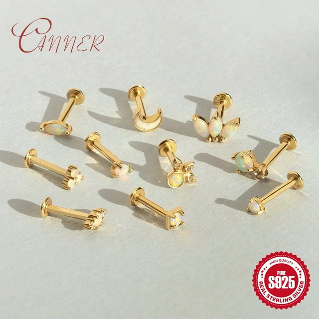 CANNER Ohrringe 925 Sterling Silber, Opal, Damen - Bild 1