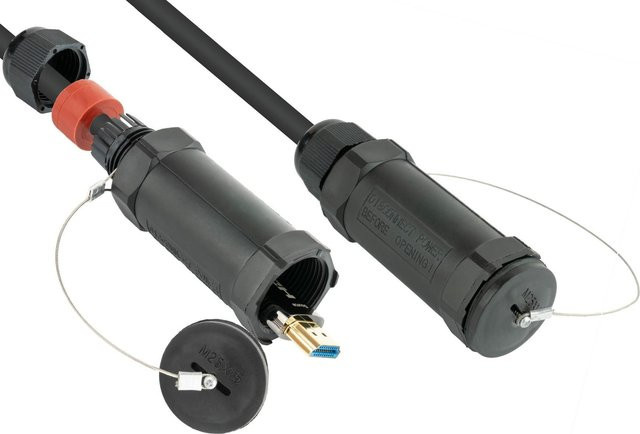 AOC PYTHON Series Hybrid High-Speed HDMI 2.0b Kabel, stahlarmiert, 4K @60Hz, 18 GBit/s, schwarz, 5m (AOC-HP2005) - Bild 1