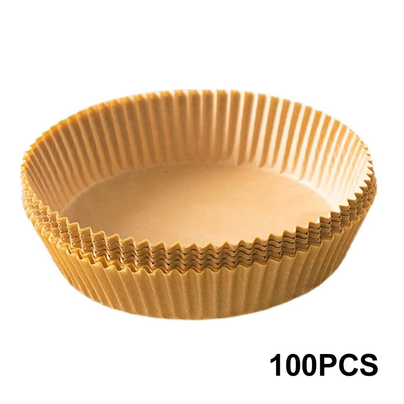 TINTON LIFE Einweg Papier Liner für die Heißluftfritteuse, rund, non-stick, braun, Durchmesser: 16 cm - Bild 6