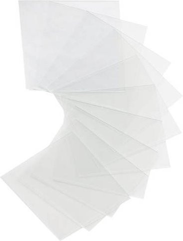 Hager RXE01D Ersatzglas Set aus 10 transparenten Gläsern für RFM200D/TG55/16x-27D - Bild 1
