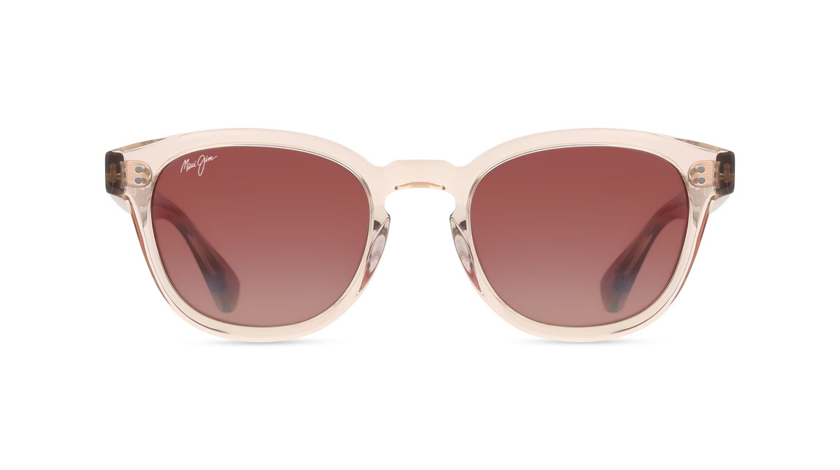 Maui Jim R842 Cheetah Sonnenbrille, Vollrand, Rund, Acetat, Unisex, pink - Bild 1