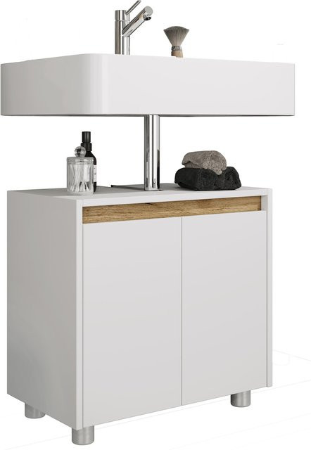 VCM Waschbeckenunterschrank Cosila aus Holz mit 2 Drehtüren, H x B x T: 55 x 57 x 33 cm - Bild 1