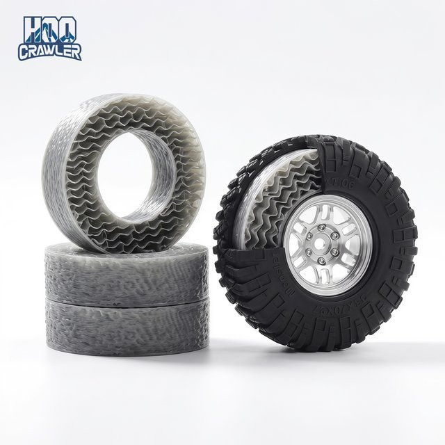 HooCrawler RC Crawler Reifen, 4-teiliges Set, 1,0 Zoll, ab 14 Jahren - Bild 1