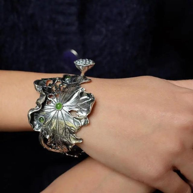 Armband Lotus-Ranken, Gold, Damen - Bild 1