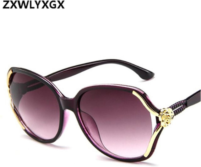 Yiran bag Sonnenbrille Damen, Butterfly, Vollrand, Kunststoff, lila - Bild 1