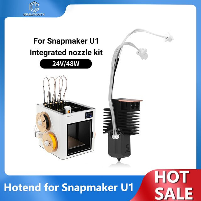 Snapmaker U1 Hotend Plug & Play Keramikblock-Kit für FDM 3D-Drucker mit Düsen 0,2mm, 0,4mm, 0,6mm und 0,8mm - Bild 1