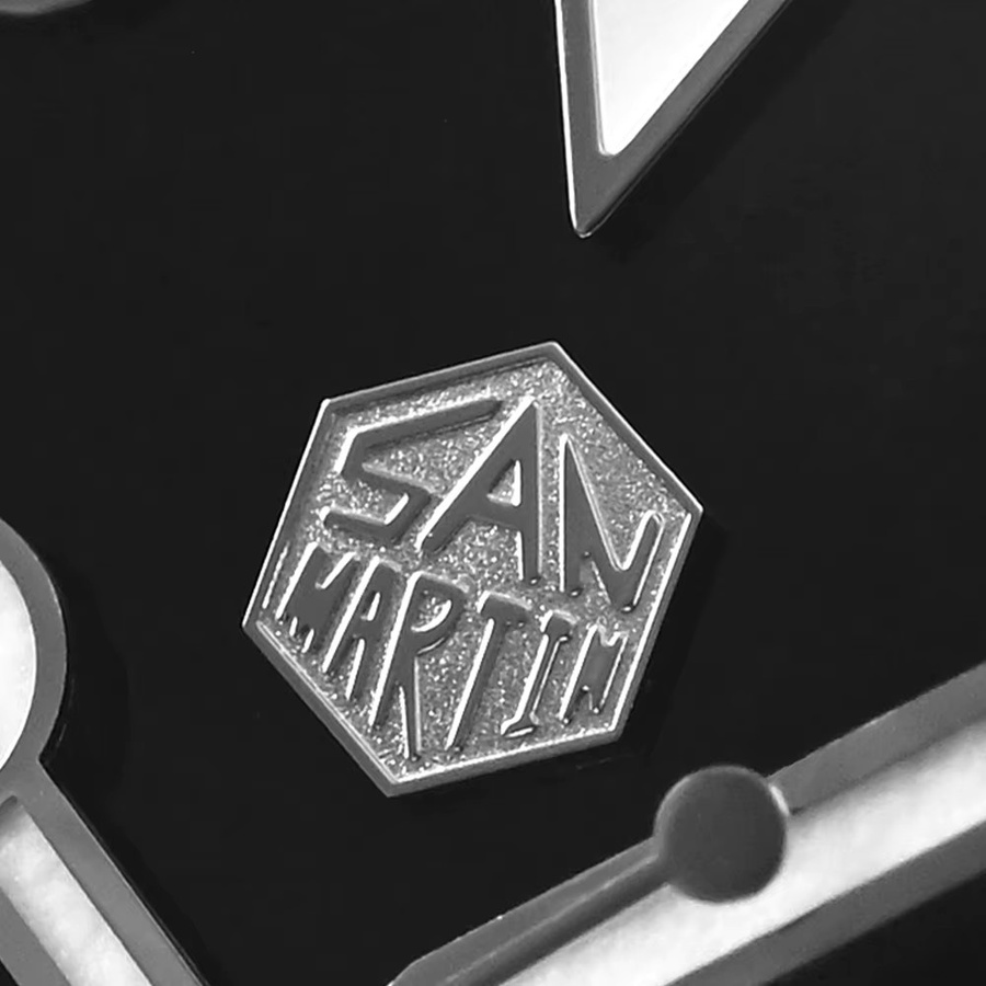 San Martin Automatik-Taucheruhr, Edelstahl, Keramiklünette, Saphirglas, 20 ATM, Unisex - Bild 5