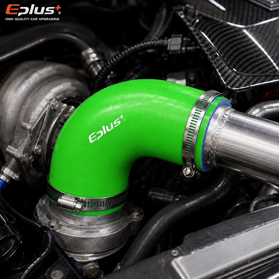 EPLUS Grüner Silikonschlauch 90-Grad-Schlauchverbinder als universeller Auto-Lufteinlass und Ladeluftkühler-Turbo-Rohradapter - Bild 3