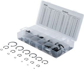 BGS Innen-Seegerring-Sortiment Sprengringe Silber Ø 3 - 32 mm 300-tlg. - Bild 1