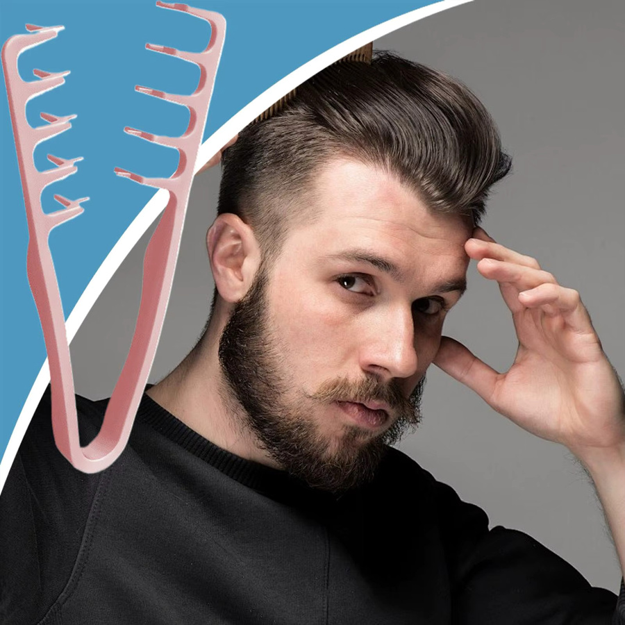 Breiter Zahnkamm für Haar-Styling und Volumen, Unisex - Bild 3
