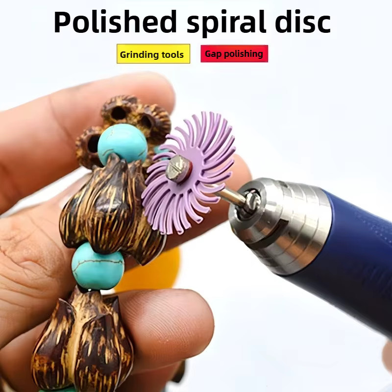 Spiralscheiben-Polierwerkzeug in Multicolour für Schmuck, Holzschnitzerei und elektrische Rotationswerkzeuge - Bild 2
