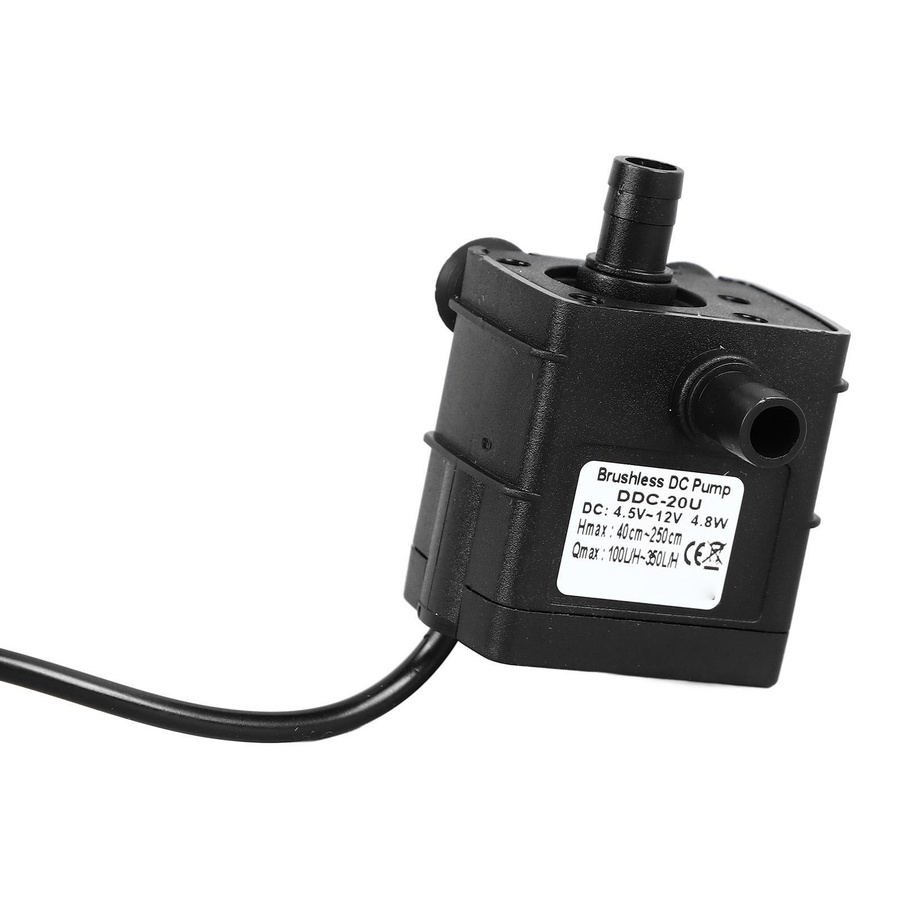 TOMTOP JMS Kleine Tauchwasserpumpe in Schwarz, bürstenloser DC-Betrieb für Photovoltaik und Solar Power - Bild 3