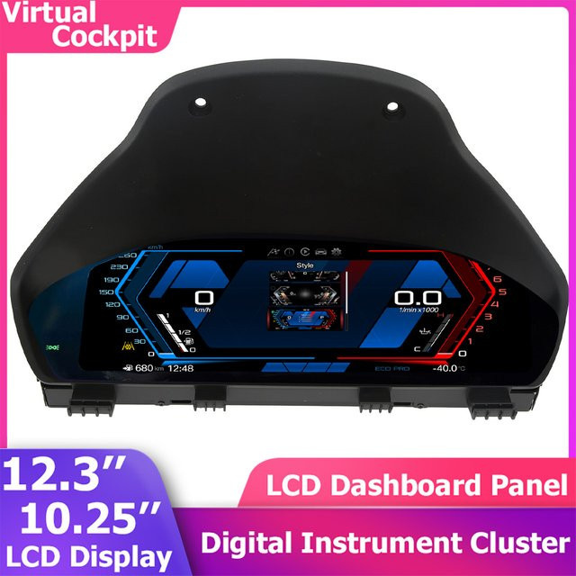 Digitales Tacho Instrument Cluster mit CarPlay für BMW X1 X2 F52 F49 F48 F39 F20 F21 F22 F23 1 2 Serie LCD Cockpit Dashboard in Schwarz - Bild 1