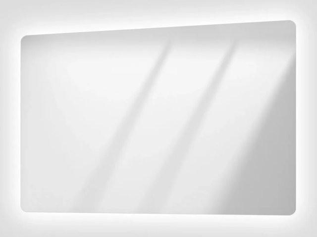 Emke Badspiegel mit LED-Beleuchtung und Anti-Beschlag-Funktion, Rechteckig, B: 40 cm, H: 60 cm - Bild 1