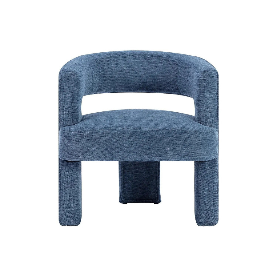 Vente-unique Sessel Fontanova mit gerader Rückenlehne in Blau, B/T/H: 66 x 66 x 66 cm - Bild 2