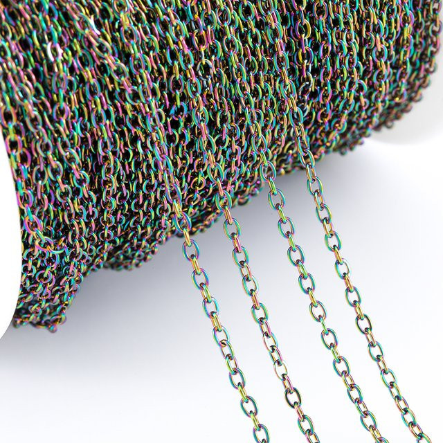 MINGXUAN Gliederkette Edelstahl, Unisex - Bild 1