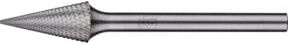 PFERD TOOLS Hartmetall Hochleistungsfrässtift MICRO Spitzkegel SKM in Silber, Durchmesser: 6 mm, Länge: 13 mm, Schaft-Durchmesser: 3 mm - Bild 2