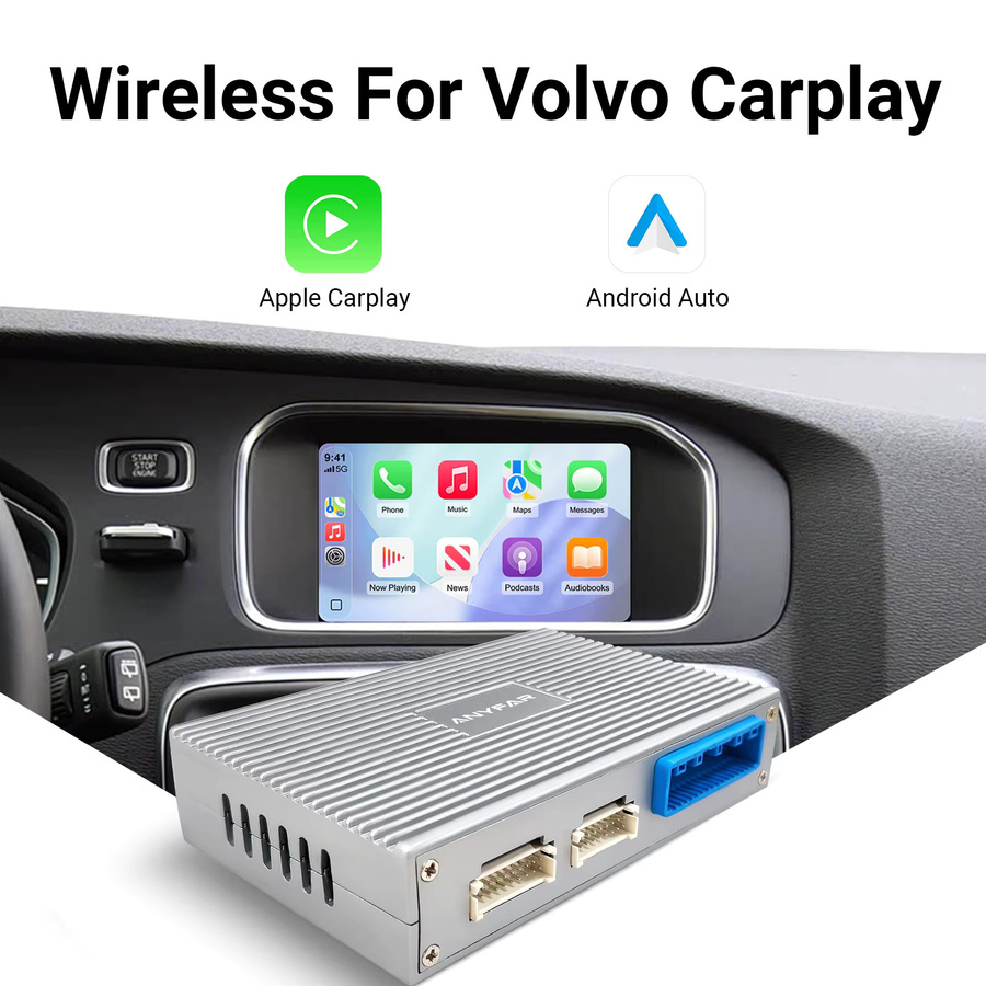 LEXXSON Drahtlose CarPlay und Android Auto Decoder Box für Volvo V40 V60 S60 XC60 V70 XC70 S80 (2010-2015) mit 7 Zoll Bildschirm via Wi-Fi und Bluetooth - Bild 2
