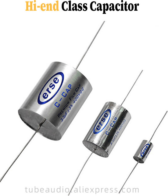 ERSE High-End Audio-Kondensator für Röhrenverstärker und Lautsprecher in Silber - Bild 1