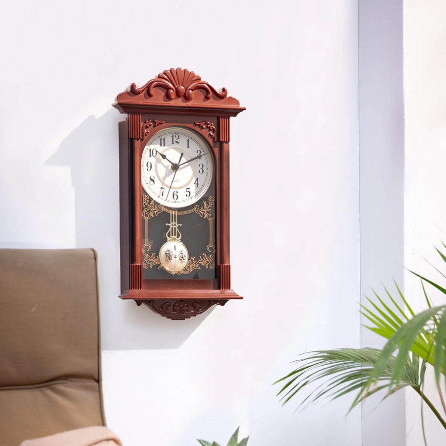 Viva Domo Wand-Pendeluhr Antik in Braun aus Holz - Bild 2