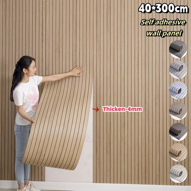 Selbstklebende 3D-Tapete Cheng Mu Sweet Home mit Struktur für Decken und Trennwände, 1 Rolle, Breite: 40 cm, Länge: 300 cm - Bild 1