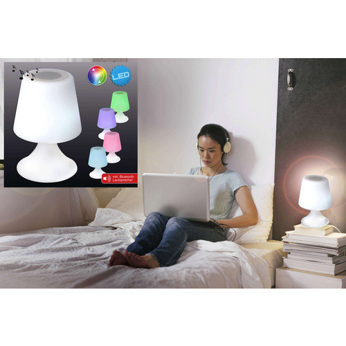 Näve LED Dekoleuchte Bluetooth Weiß bunt B/T/H: 16 x 16 x 28 cm - Bild 2
