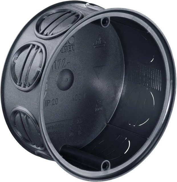 Kaiser Abzweigdose 1172-02 Schwarz 25er Pack - Bild 1
