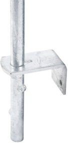 GAH Alberts Bodenschieber L400xS16mm aus verzinktem Stahl in Silber für 40mm Bolzenteile - Bild 1