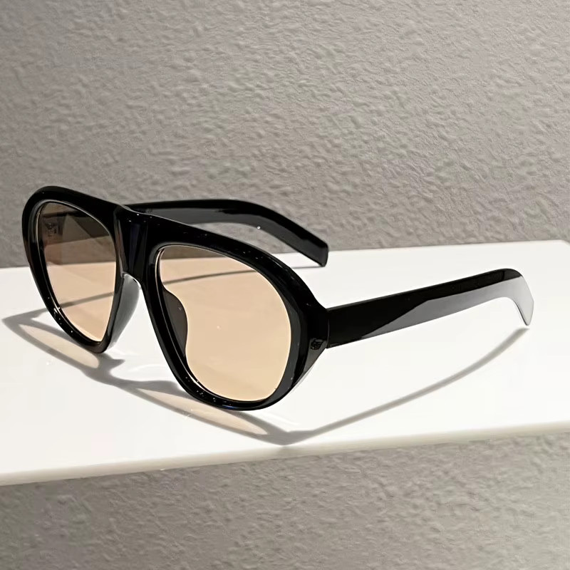 Salutami Aviator Sonnenbrille, Herren, Vollrand, Schwarz, Kunststoff - Bild 1
