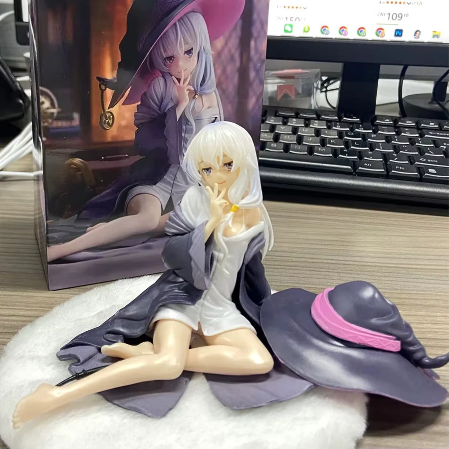 Bandai Die Reise von Elaina, Anime-Mädchenfigur, Actionfigur, Kunststoff - Bild 3