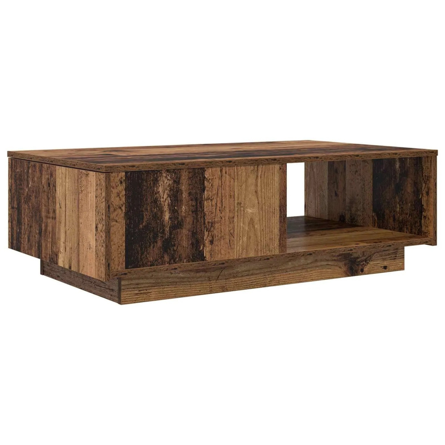 vidaXL Couchtisch mit Schubladen in Altholz-Optik, modern, braun, B/T/H: 95 x 55 x 31 cm - Bild 2