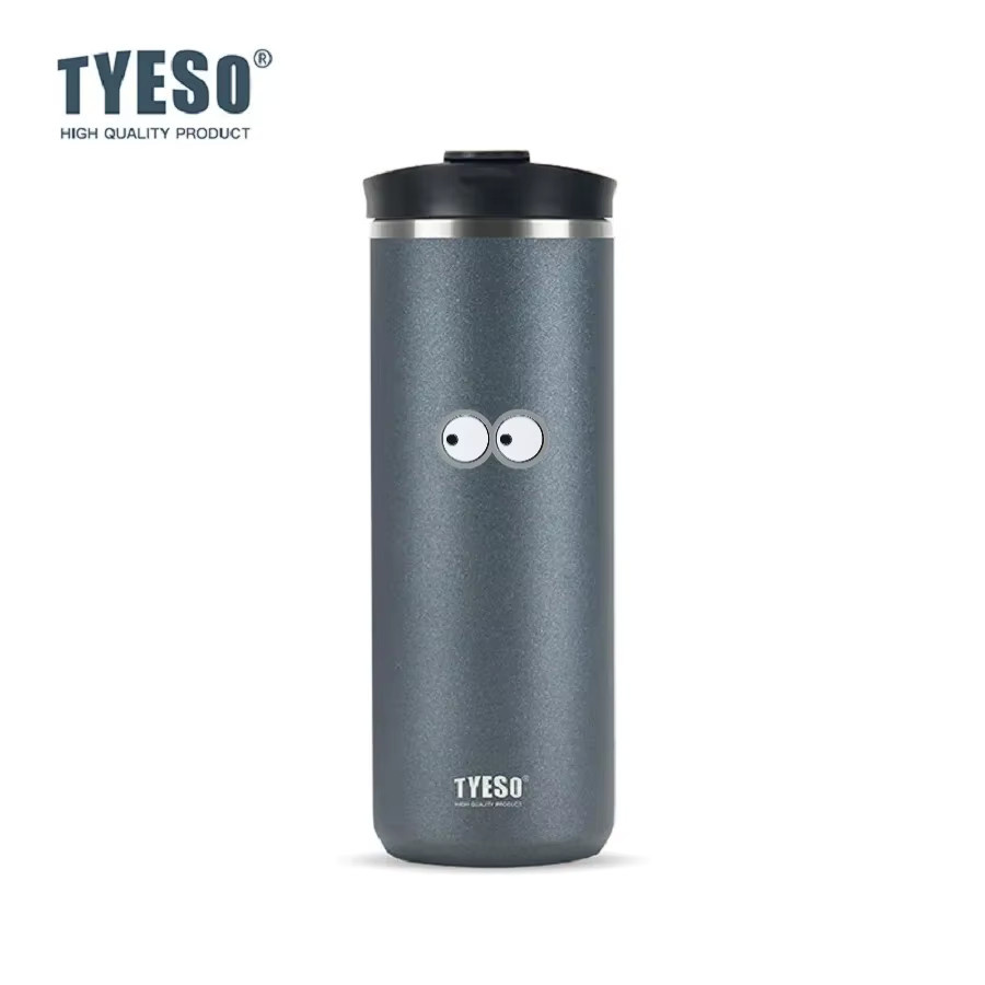 Tyeso French Press Vakuum-Thermoskanne aus Edelstahl mit Kaltbrüh-Funktion und Teesieb, Silber/Grau, 750 ml - Bild 2