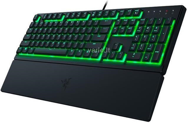 Razer Ornata V3 X Gaming-Tastatur mit Membran-Key-Switches, RGB-LED-Hintergrundbeleuchtung und Handgelenkauflage, Schwarz - Bild 1