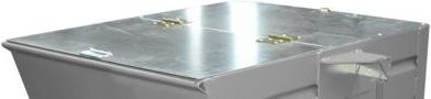 Bauer Deckel für Stapelkipper BSK 150, verzinkt, silber - Bild 1
