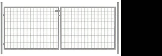 T & J Doppeltor Strong inklusive Pfosten in Grün, Breite: 400 cm, Höhe: 123 cm - Bild 1