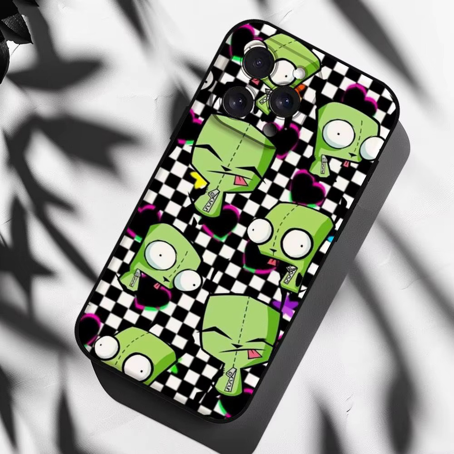 I-Invader Zim Anime Handyhülle für iPhone 16 15 14 13 12 11 Pro Max Plus Mini XR XS SE in Multicolour - Bild 6