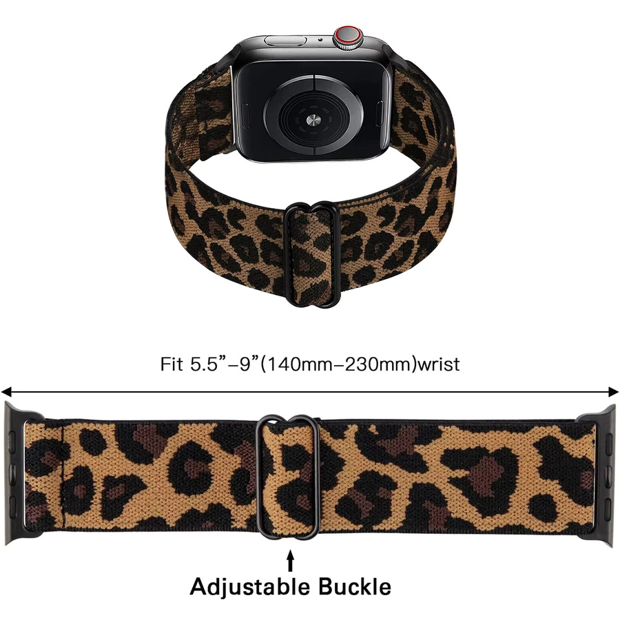 Uhrenarmband Nylon, Leopardenmuster, Unisex - Bild 5