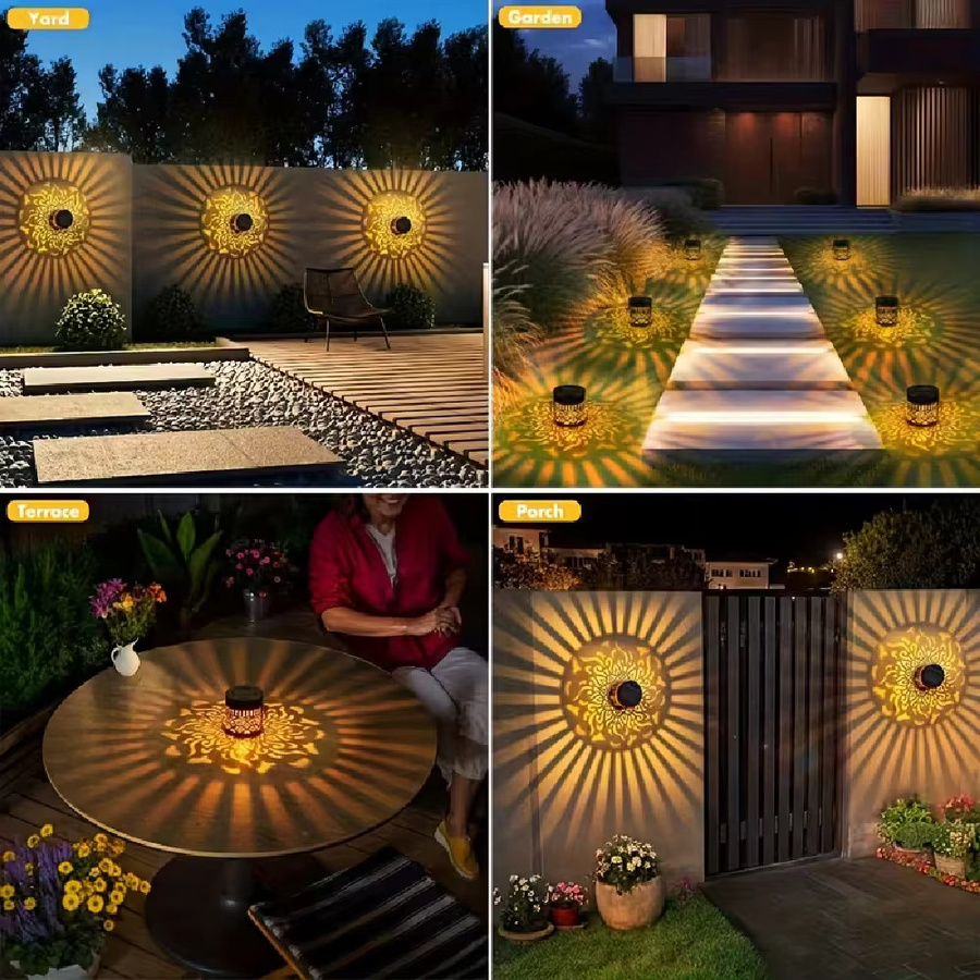 WELPUR 2er Set Solar-Wandleuchten aus Metall in Schwarz mit Up-Down-Lichteffekt, IP65 Wasserdicht, Warmweißes Licht für Garten, Terrasse und Außenbereich - Bild 4