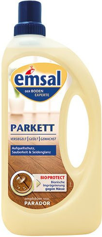 emsal Parkett Bodenpflege für versiegelte, geölte oder gewachste Parkettböden, transparent, 1 Liter - Bild 1