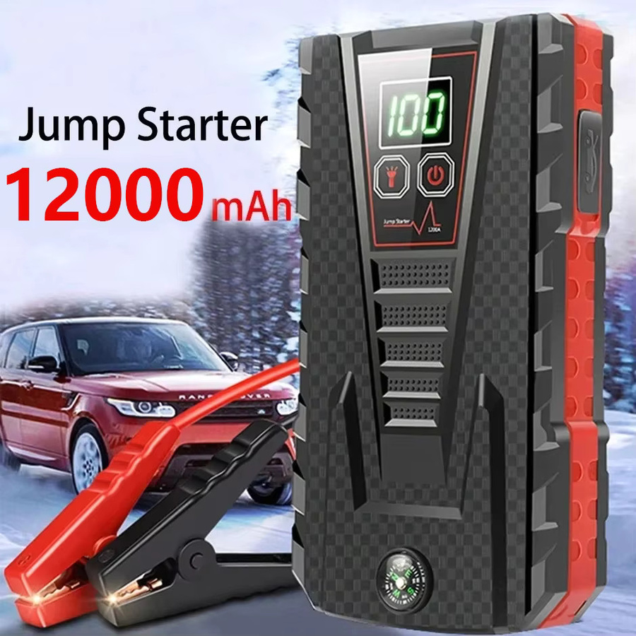 OWJHE Powerbank-Ladegerät und tragbares 12V Auto-Starthilfegerät mit 5000A Spitzenleistung für Benzin- und Dieselfahrzeuge in Schwarz - Bild 5