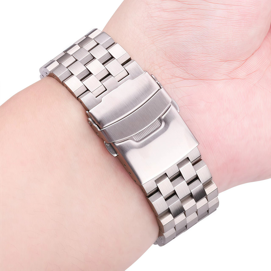 ChronoLink Uhrenarmband Edelstahl, Silber, Unisex - Bild 2