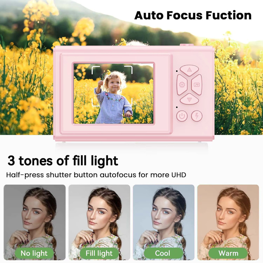 RIVGOT Kinder Kamera, Lernspielzeug, mit 64GB Karte, 1080p Video recorder - Bild 4