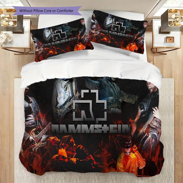 Rammstein Bettwäsche-Set dreiteilig von Yangyang Selection, Multicolor, B/H: 135 x 200 cm - Bild 1