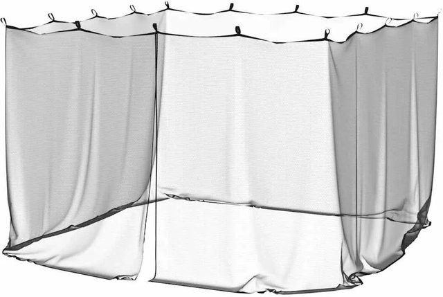 vidaXL Moskitonetz für den Außenbereich Schwarz B/H/T: 300 x 300 x 200 cm - Bild 1