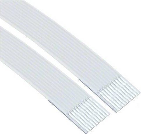 Molex Flachbandkabel 15166-0102 in Weiß mit 0,50 mm Rastermaß - Bild 1