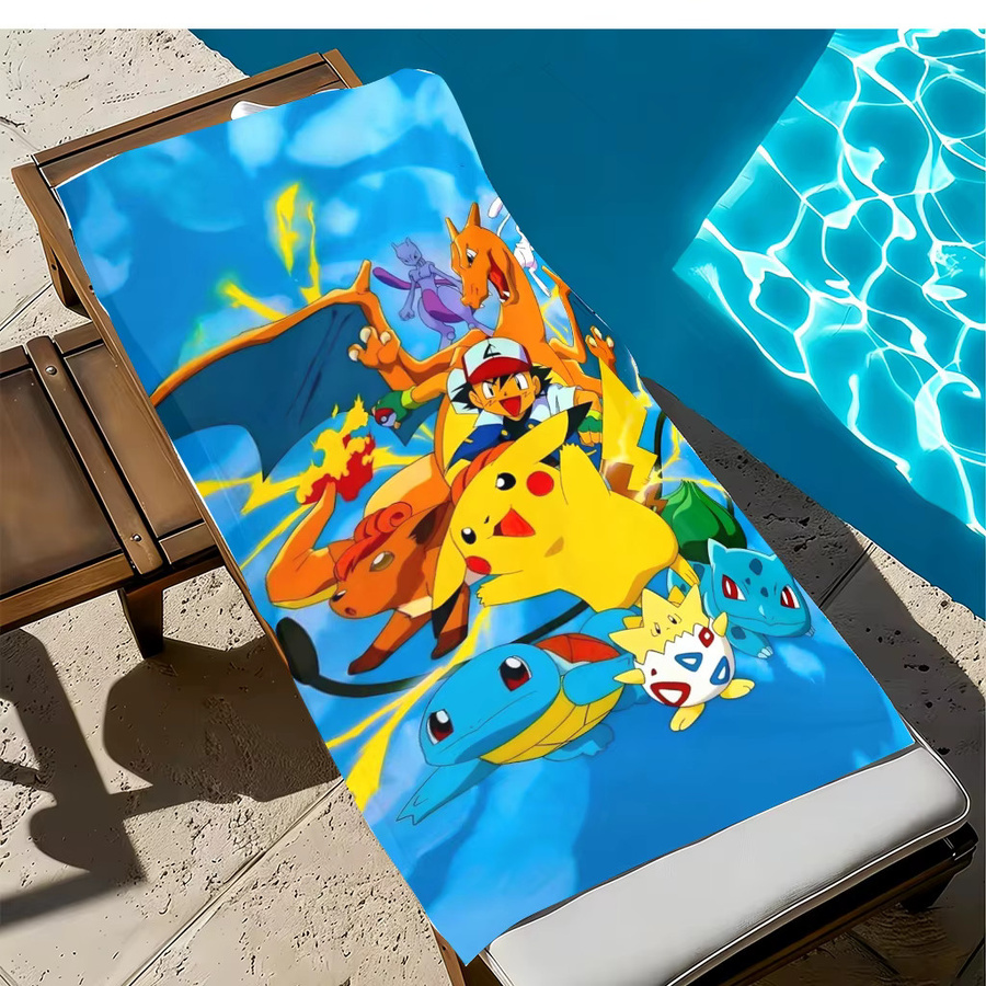 Potdemiel Pokémon Mikrofaser-Handtuch, schnelltrocknend, Multicolour - Bild 2