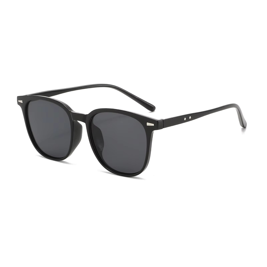 Sonnenbrille, eckig, Vollrand, schwarz, Unisex, Kunststoff - Bild 1