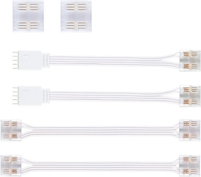 Paulmann MaxLED Home Verbindungsstücke flexibel für COB MaxLED RGBW, 6-teilig, Weiß/Transparent - Bild 1